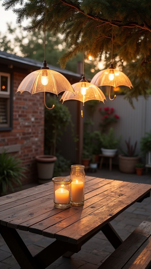 transparent umbrella lantern charm