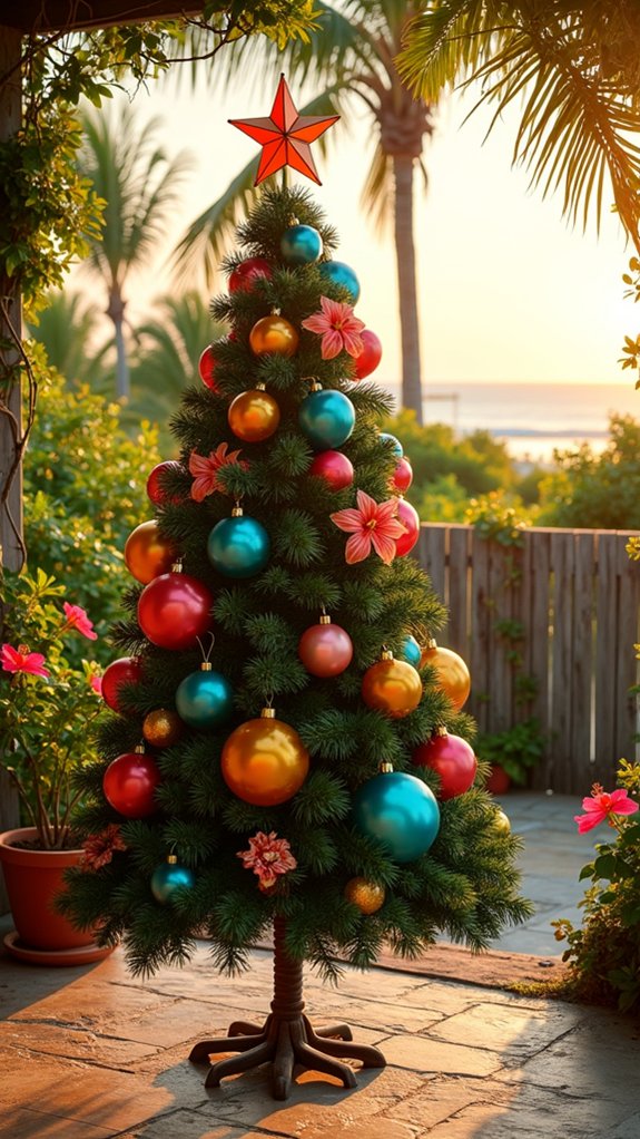 tropical paradise living room