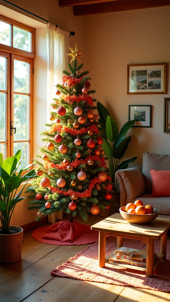 tropical sunset inspired decor