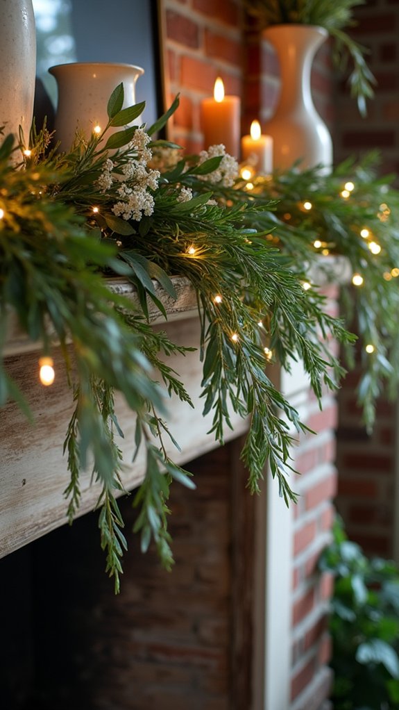 twinkling botanical garland creation