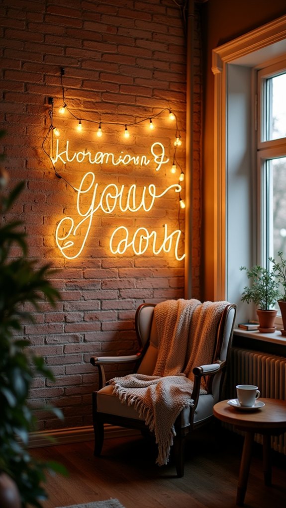 twinkling fairy lights display