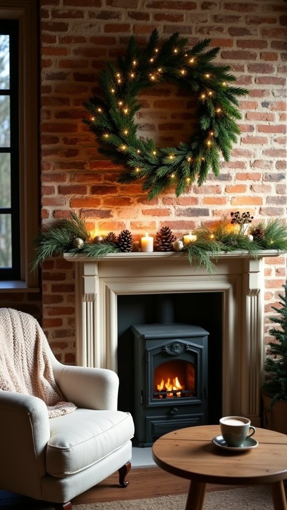 twinkling holiday wreath decorations