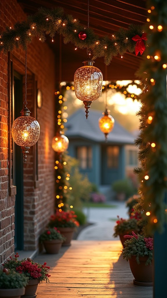 twinkling lanterns create coziness