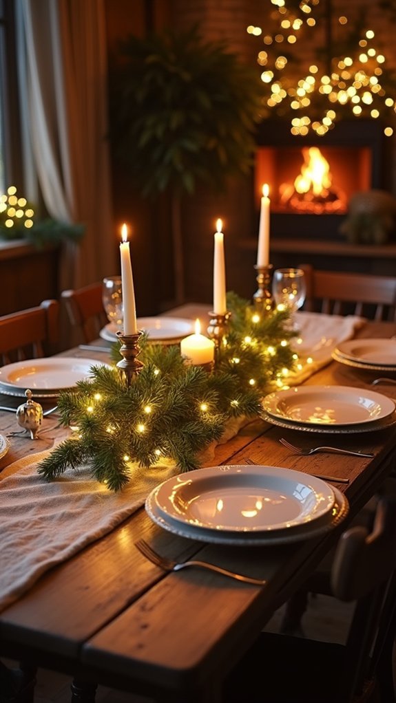 twinkling lights create ambiance