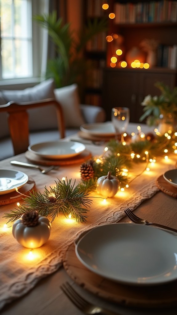 twinkling lights create ambiance