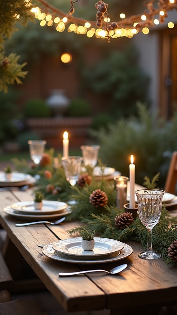 twinkling lights create ambiance