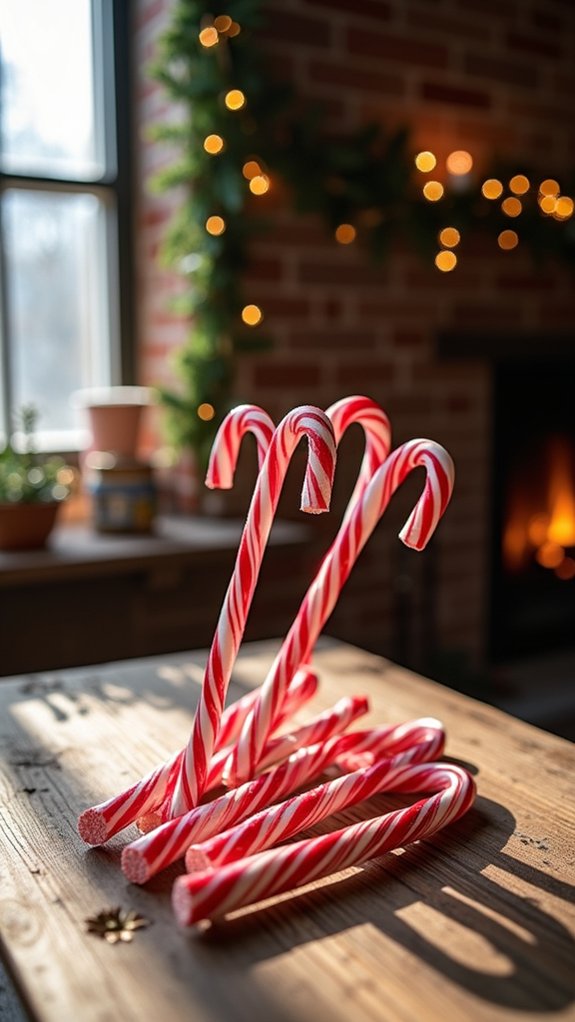 twisted candy cane decorations
