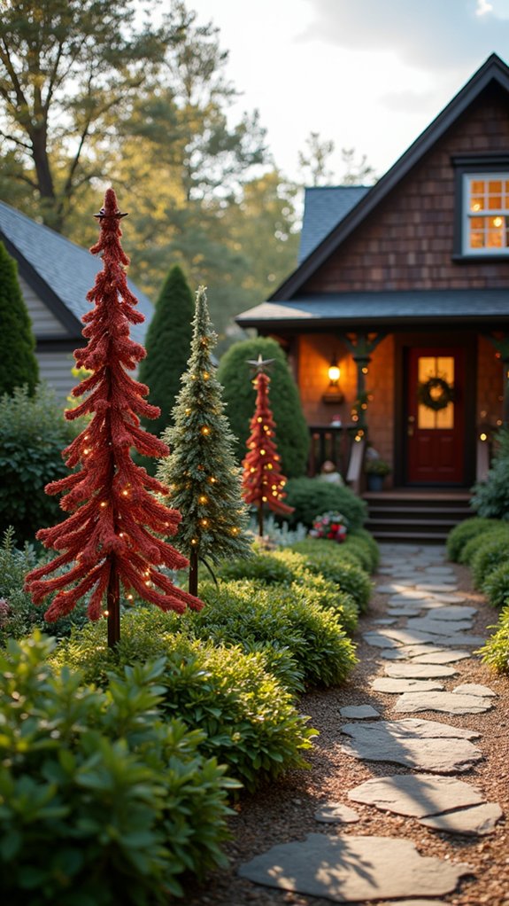 unique garden stake decor