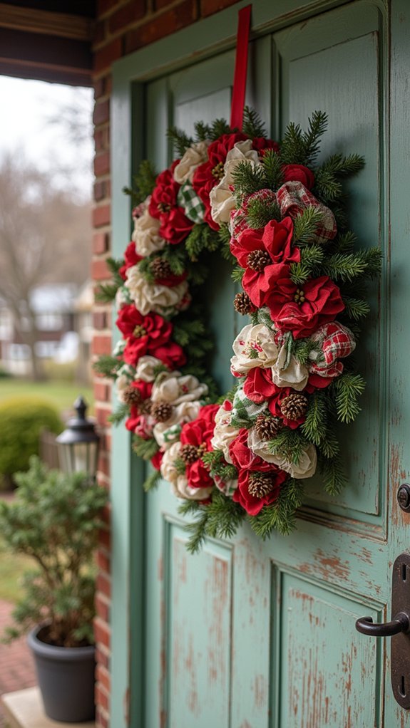 unique handmade quilted wreaths