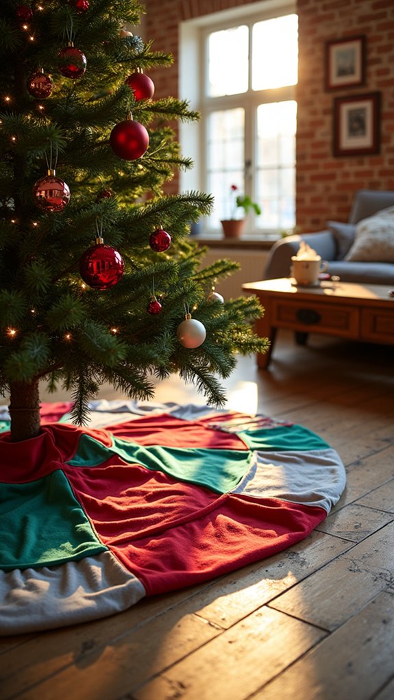 upcycled t shirt tree skirt