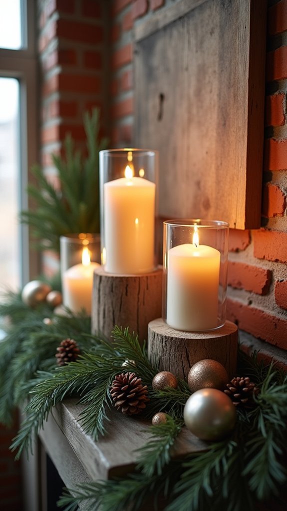 varying heights candle arrangements