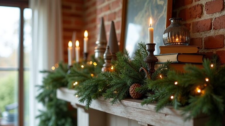 22 Multi-Tiered Christmas Mantle Ideas That Maximize Vertical Space vertical christmas mantle decor