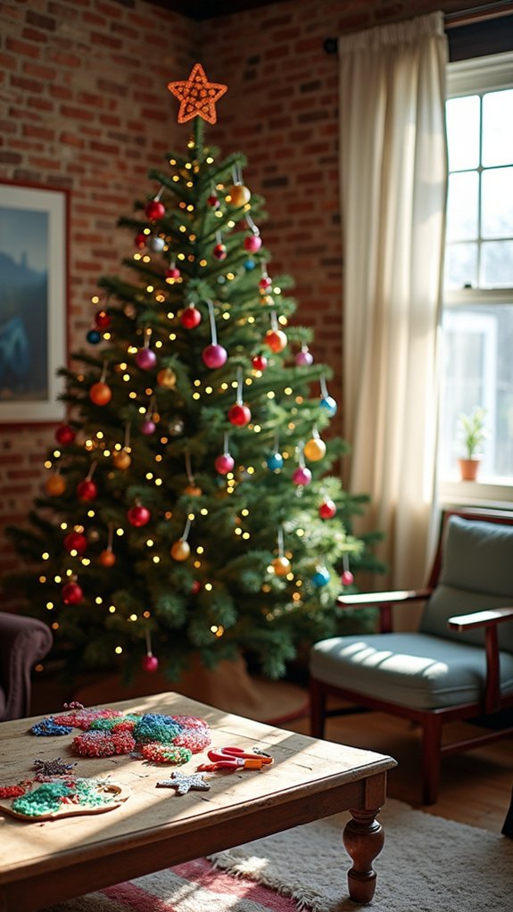 vibrant bead ornament creation