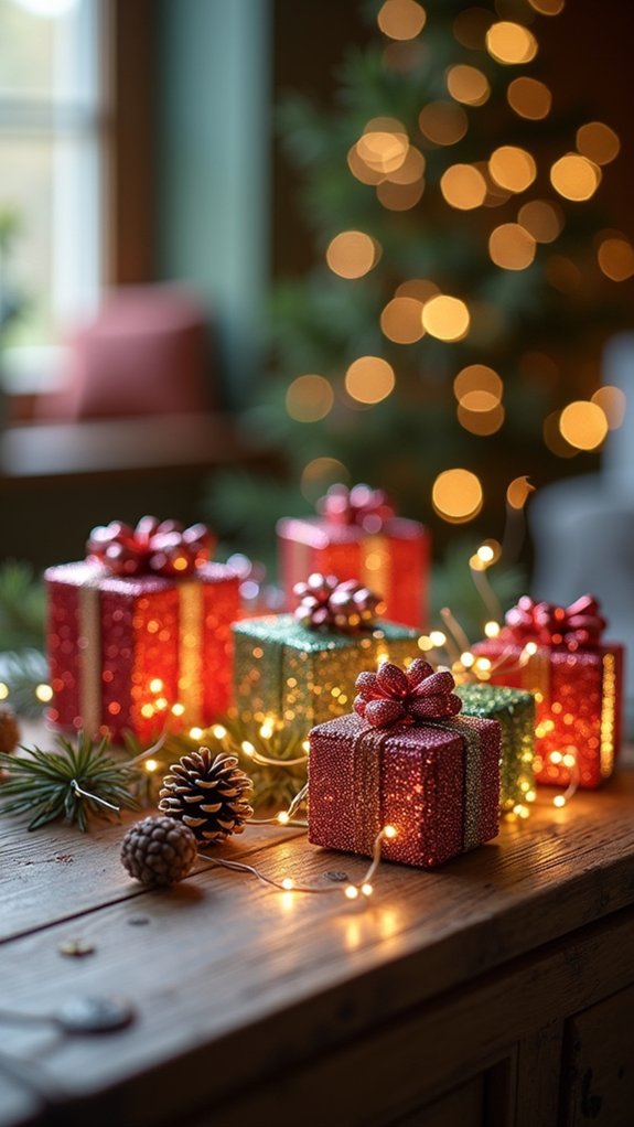 vibrant beaded gift ornaments