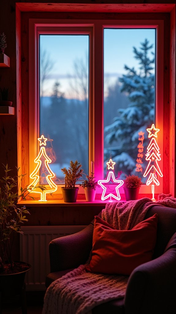 vibrant energy efficient holiday decor