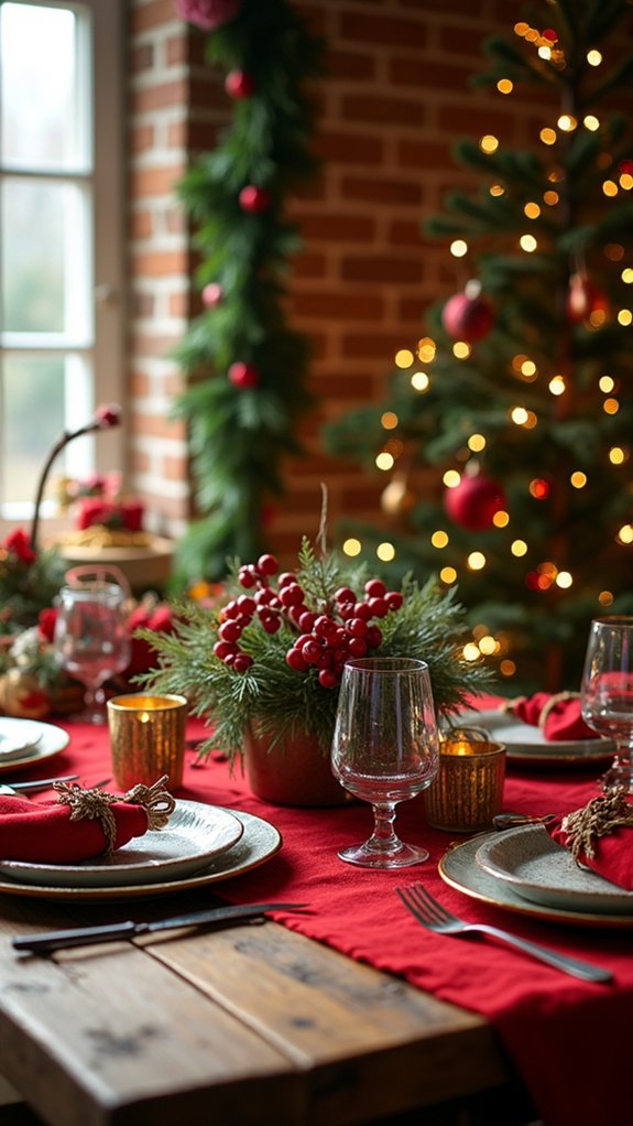 vibrant festive dining atmosphere