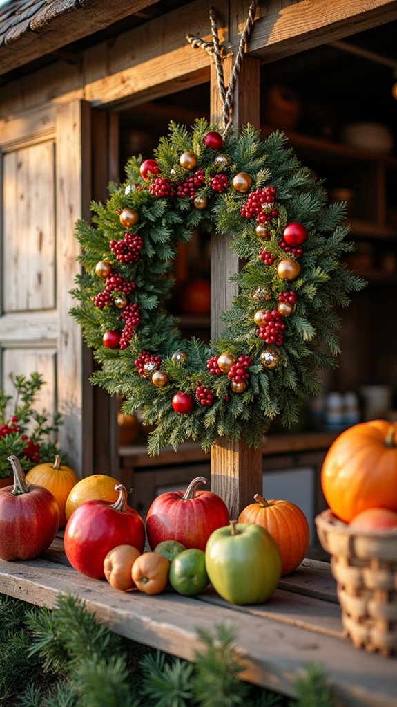vibrant festive market centerpiece
