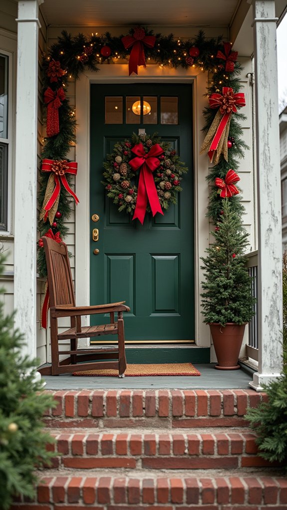 vibrant festive wreath design