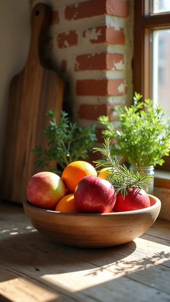 vibrant fruit and herbs