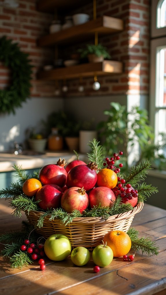 vibrant fruit holiday displays