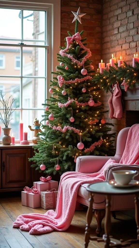 vibrant fuchsia holiday accents