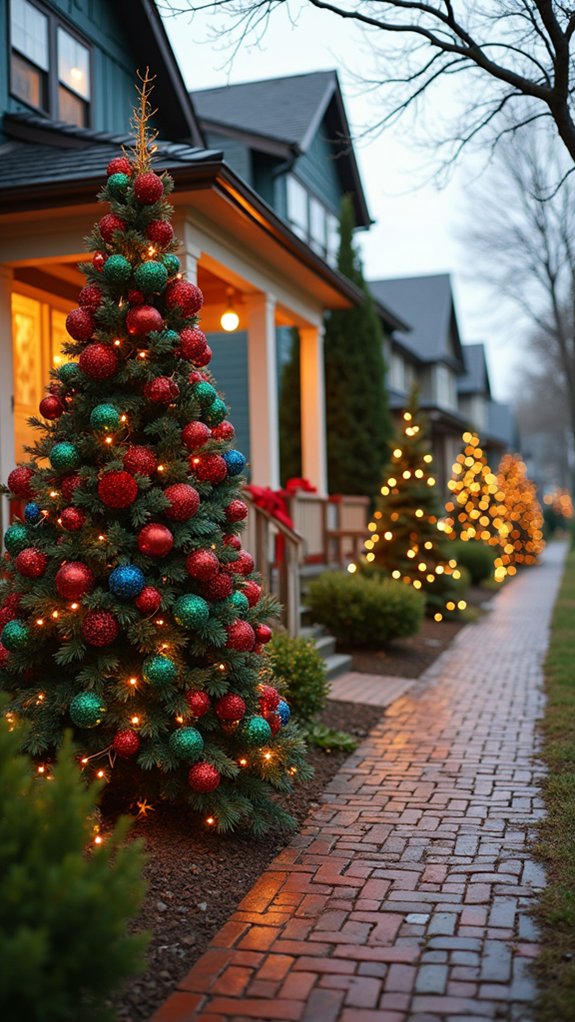vibrant holiday outdoor decor
