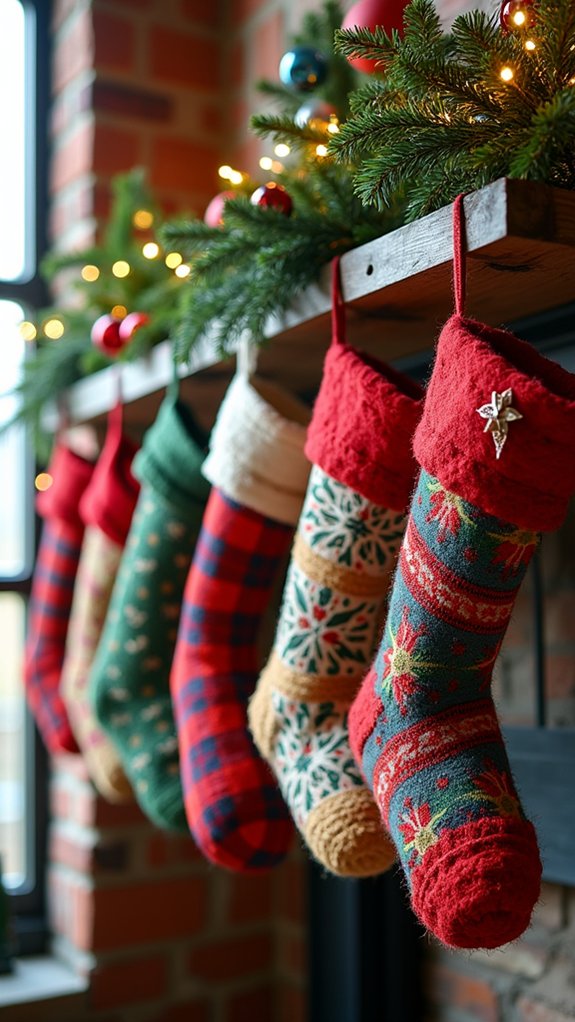 vibrant personalized stocking display