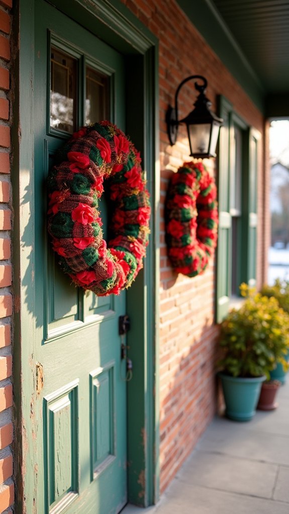vibrant plaid holiday decor