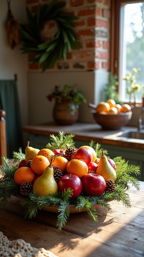 vibrant seasonal fruit displays