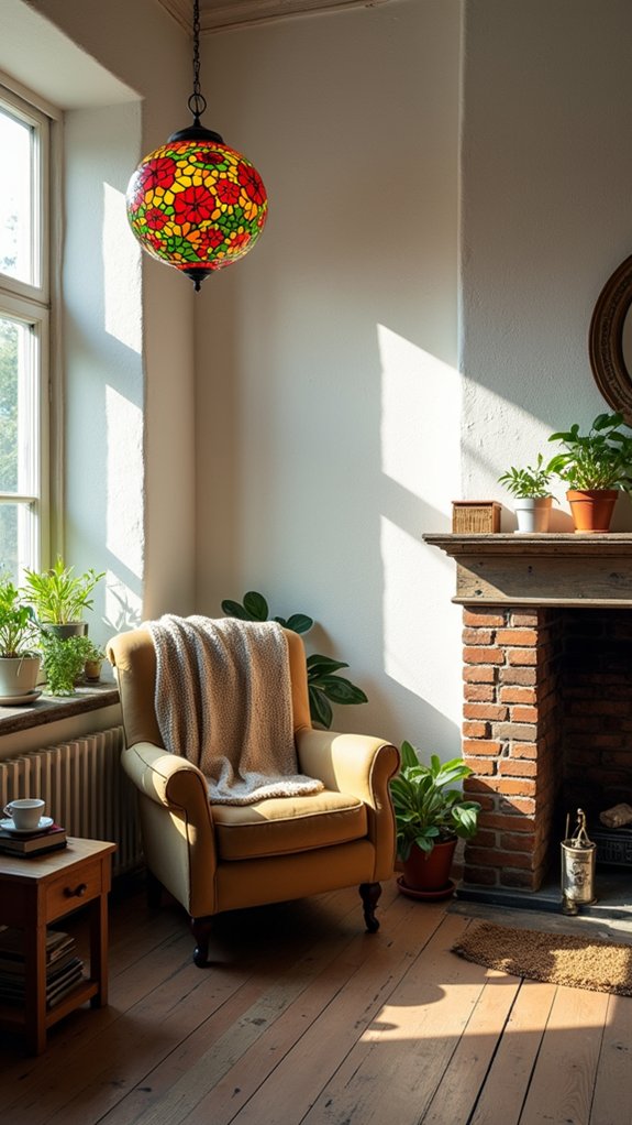 vibrant stained glass lighting