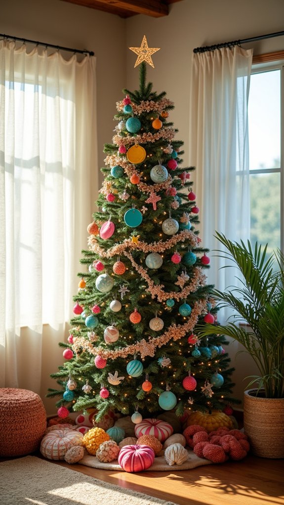 vibrant underwater holiday decor