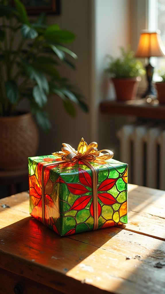 vibrant whimsical stained glass