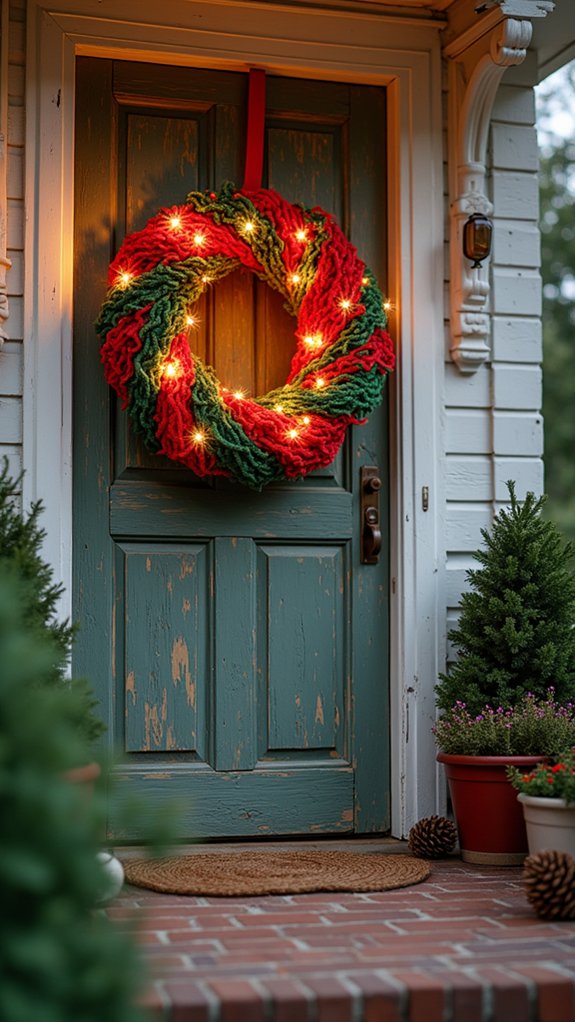 vibrant yarn festive lights