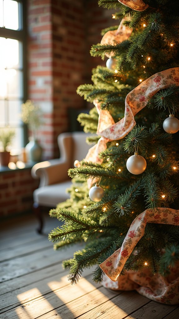 vintage floral ribbon charm