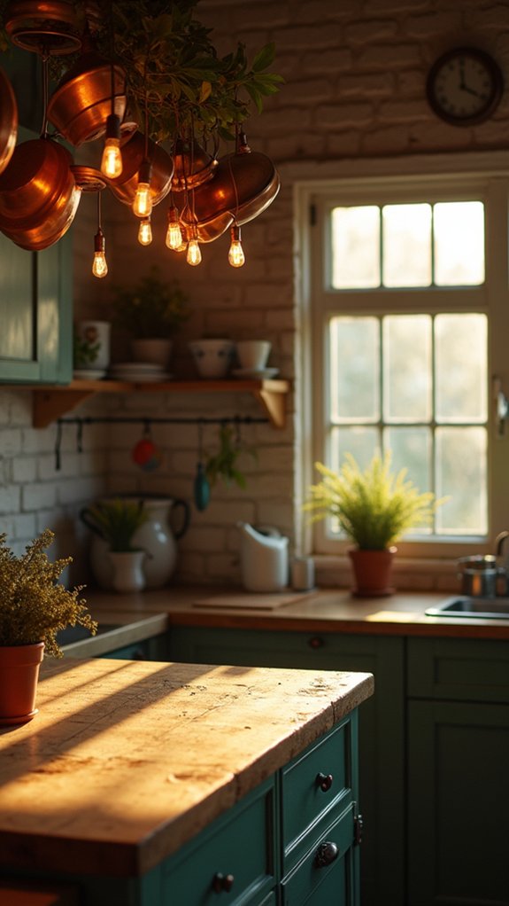vintage kitchen island ambiance