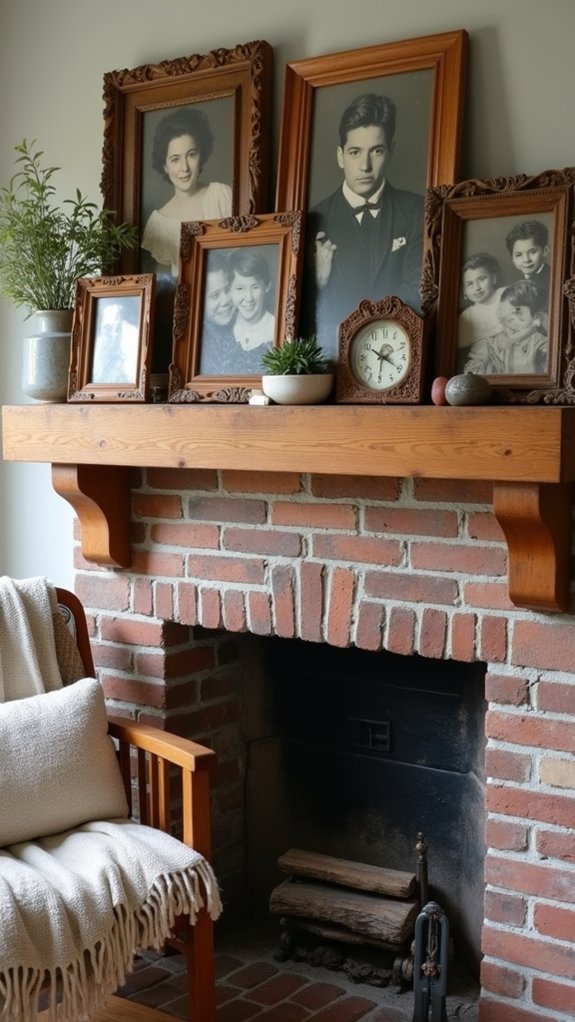 vintage photos in unique frames