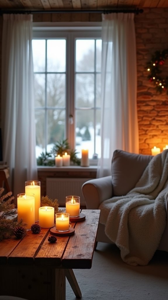 warm ambiance of candles