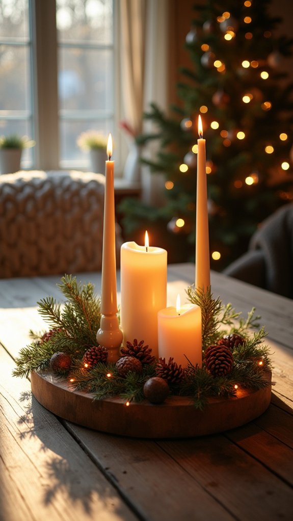 warm glow table decor