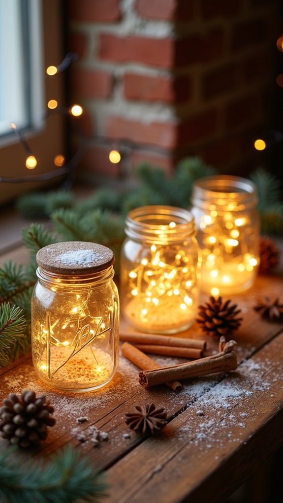 warm holiday scent jars