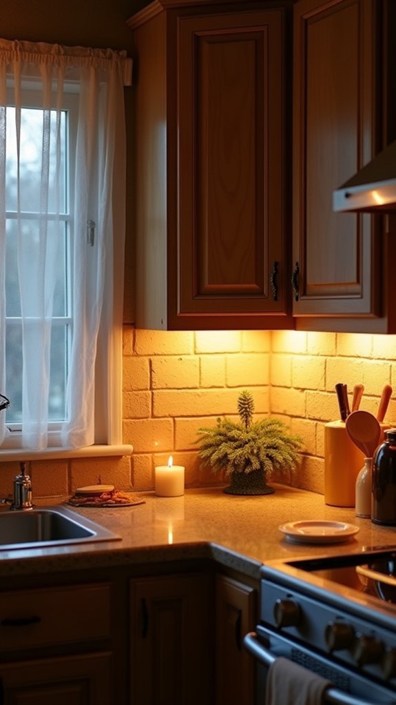 warm inviting kitchen ambiance