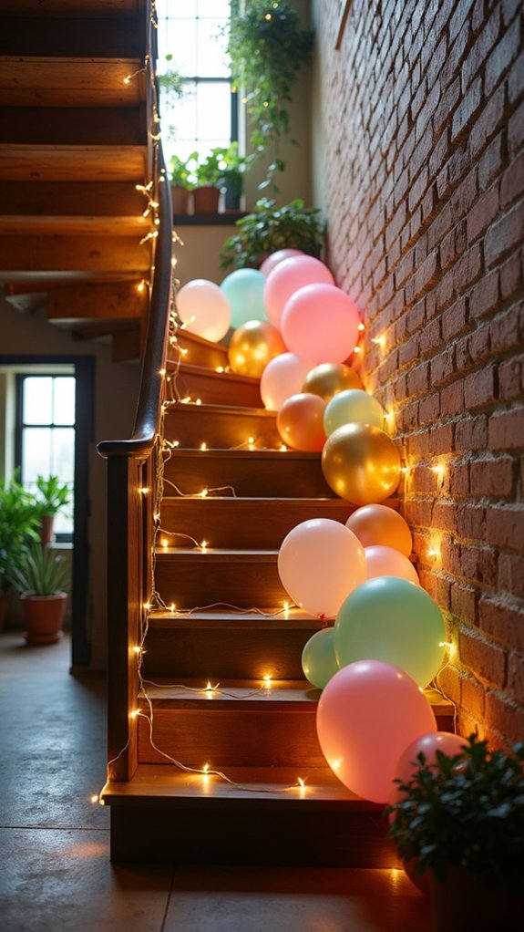 whimsical balloons with lights