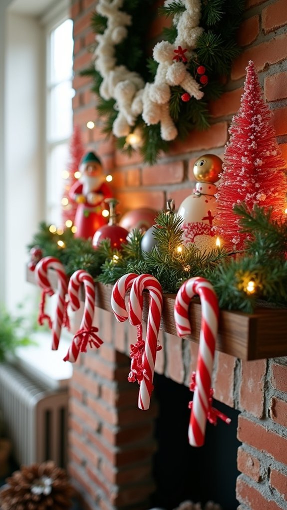 whimsical candy cane decor