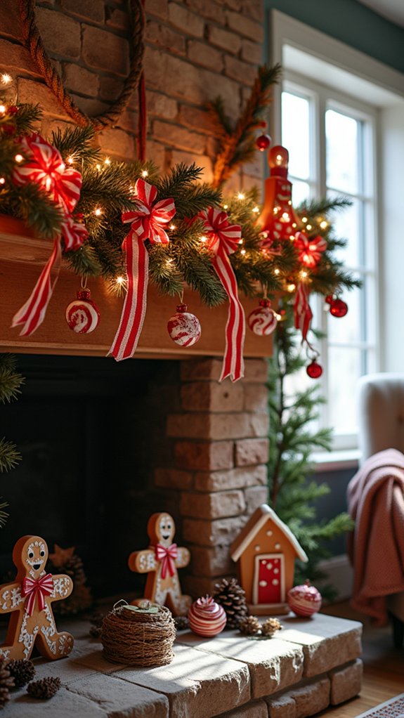 whimsical candy cane decor