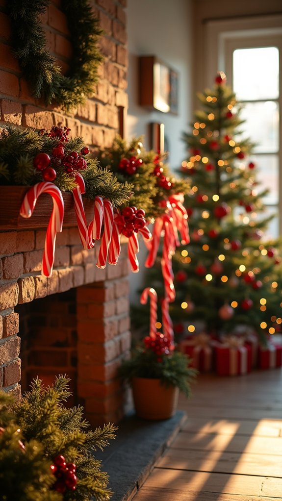 whimsical candy cane decoration