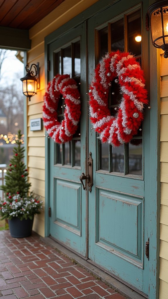 whimsical candy cane decorations