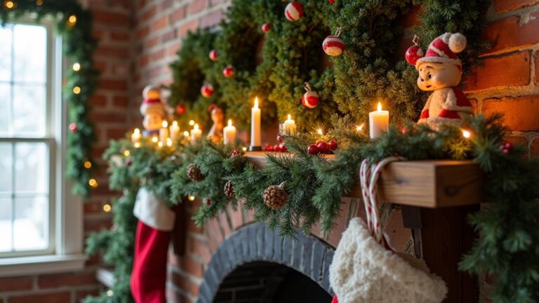 18 Whimsical Christmas Mantel Wreath Ideas That Complete the Look whimsical christmas mantel decorations