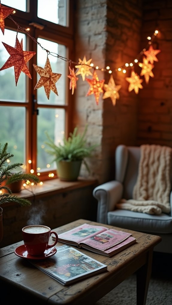 whimsical cozy holiday lighting