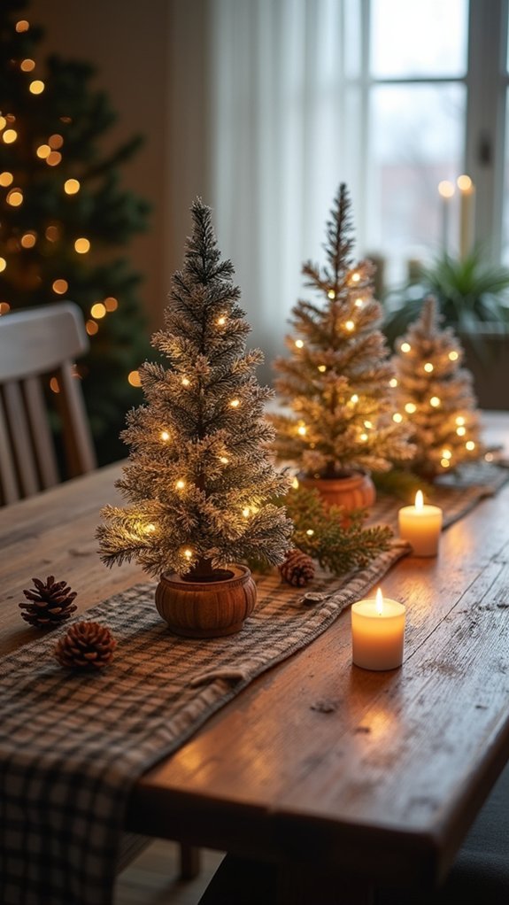 whimsical festive candle displays