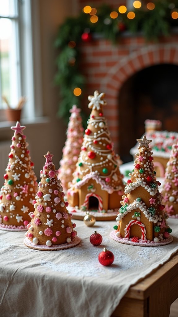 whimsical gingerbread village creation