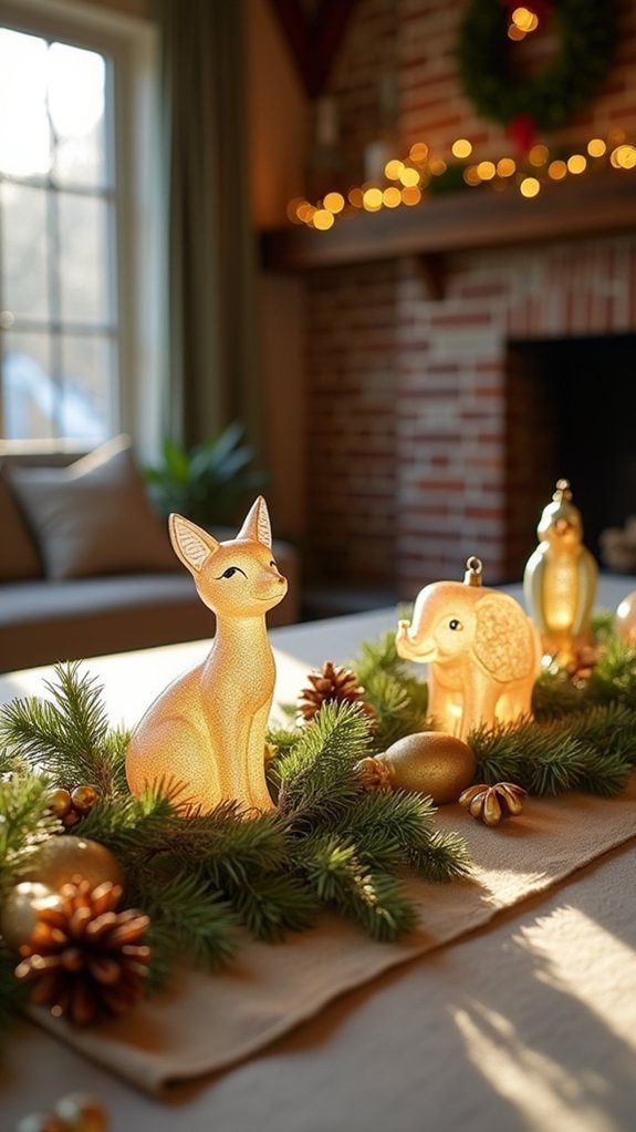 whimsical glass animal collection